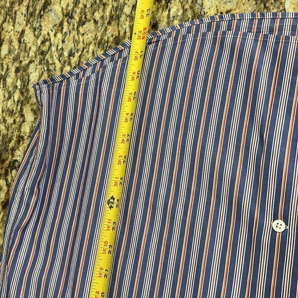 Faconnable Multicolor Stripes Cotton Long Sleeve Button Down Shirt Size XL - Picture 11 of 11